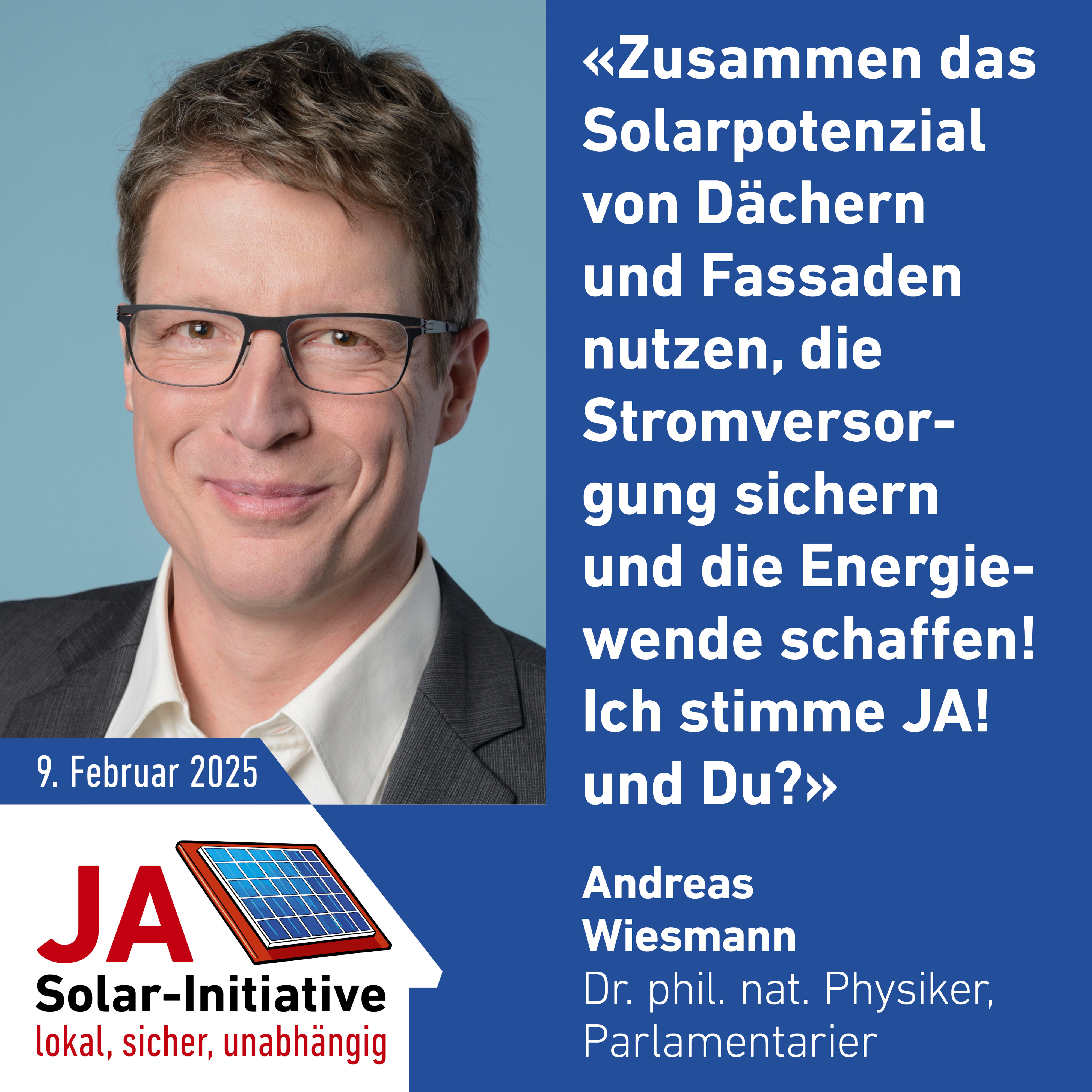 Statement zur Solar-Initiative